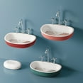 thumbnail image 5 of Raindrops 3Pack Soap Dish With Drain Draining ABS Red For Kitchen Accessories, 5 of 8