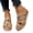 Gold, variant on Espadrilles Platform Sandals for Women Casual Summer Slide Wedge Sandals Slip On Open Toe Dressy Mules Gold Size 8.5