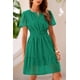 thumbnail image 4 of Vestido PRETTYGARDEN Verano 2025 Escote en V Encaje XXL, 4 of 8