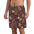 thumbnail image 2 of Salouo Coffee and Flowers Pattern Swim Trunks for Men,Men's Hawaiian Bathing Suit Swimsuits Quick Dry Swimming Board Shorts Beach Shorts with Pockets-Large, 2 of 6