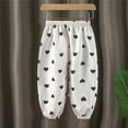 thumbnail image 2 of Odeerbi 1-7 Years Toddler Boys Girls Cotton Bloomers Summer Cute Print Jogger Pants Heart Print Breathable Loose Casual Lantern Pants Haren Pants, 2 of 3