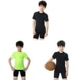 thumbnail image 4 of GYRATEDREAM Youth Boys Compression Shirt Short Sleeve Underwear Football Baseball Undershirt Quick Dry Sports Baselayer, 4 of 4