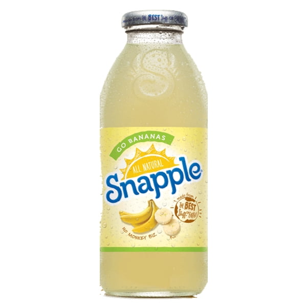 Snapple Go Bananas 16 oz Glass Bottles Pack of 12