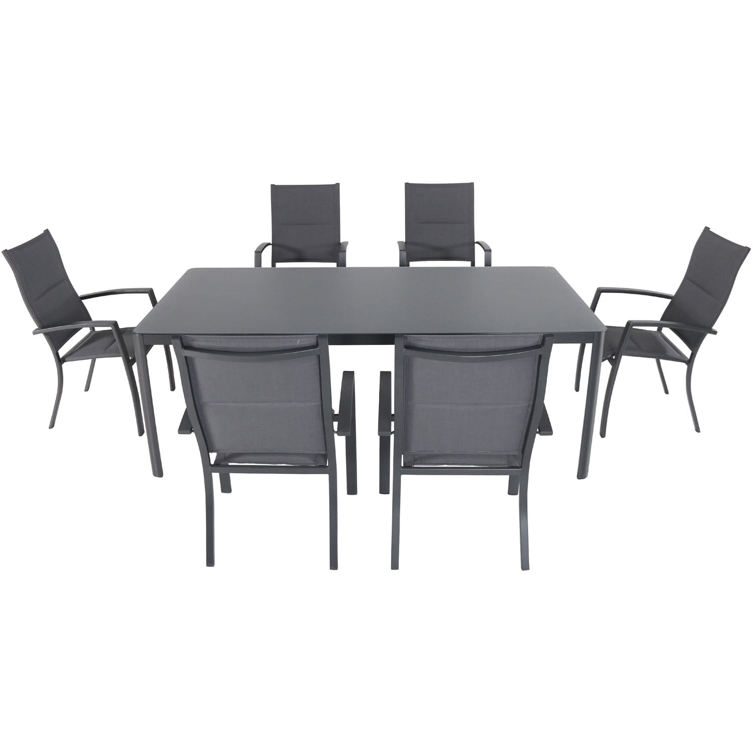 Cambridge Mesa 7Piece Outdoor Dining Set with 6 Padded Sling Chairs