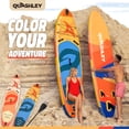 thumbnail image 5 of Quashley Wide Inflatable Stand up Paddle Board, 11 ft x 34 inch All-Around SUP Board with Paddle, Hand Pump, Backpack and Leash, 5 of 10