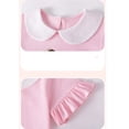 thumbnail image 4 of Bellafa 2-7T Girl's Summer Dress 100% Cotton Ruffle Sleeve A-Line Casual Sundress Toddler Kids Appliuqe Shirt Dresses, 4 of 8
