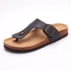 thumbnail image 4 of Chanclas de corcho para mujer, sandalias planas de corcho suave, chanclas de playa de moda de verano, sandalias de tiras cómodas unisex para el hogar, 4 of 5