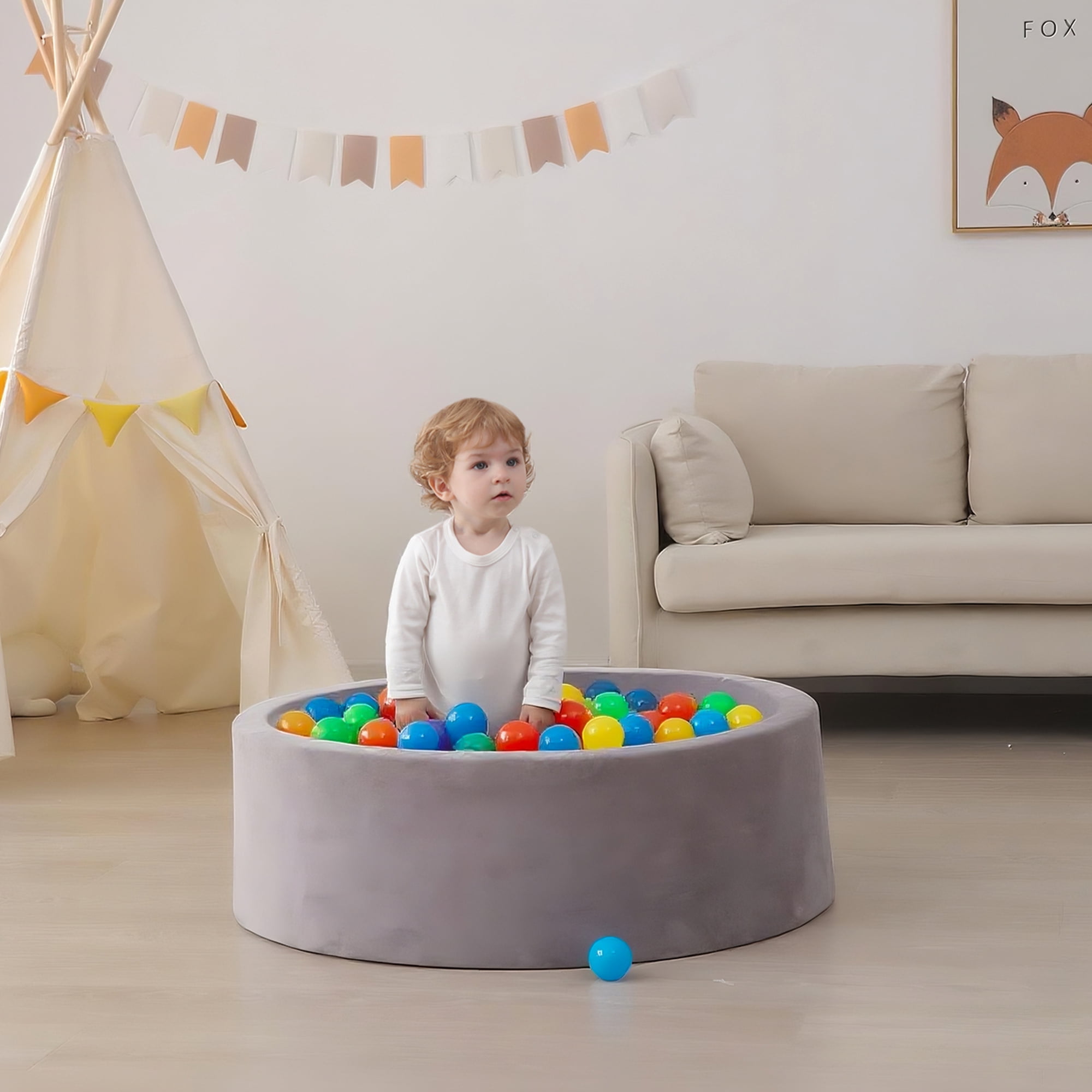 Ball Pit Balls 1000 Count for Kids, Colorful Phthalate Free BPA Free Baby Toddler Play Balls for Kids Toddlers - Safe, Crushproof, Lightweight, Durable Spheres, Rainbow