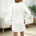 thumbnail image 3 of Neewe Women's Casual Plain Simple Long Sleeve T-Shirt Loose Dress, 3 of 7