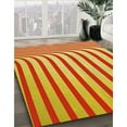 thumbnail image 3 of Ahgly Company Machine Washable Indoor Round Transitional Banana Yellow Area Rugs, 6' Round, 3 of 7