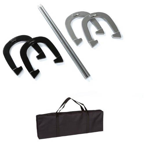 Premium Reinforced Carbon Steel Horseshoe Set With Carry Bag By