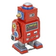 thumbnail image 4 of Juguete de Robot de Cuerda, Robot de Hojalata de Metal Vintage, DiverTido Juguete Mecánnico Vintage Para Niños, Robot Clásico, Estado Coleccionable, Figura de Mesa, Estantería, 4 of 7