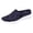 Dark Blue, variant on 2026 Womens Breathable Knit Slip-On Walking Shoes Comfortable Summer Slip on Loafers Width Orthopedic Casual Backless Sneakers Dressy Flat Clogs Tennis Mules and Slide in with Arch Support