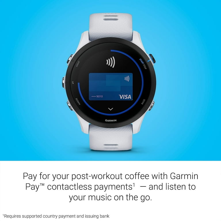  Garmin Forerunner® 255, GPS Running Smartwatch, Advanced  Insights, Long-Lasting Battery, Slate Gray : Electronics