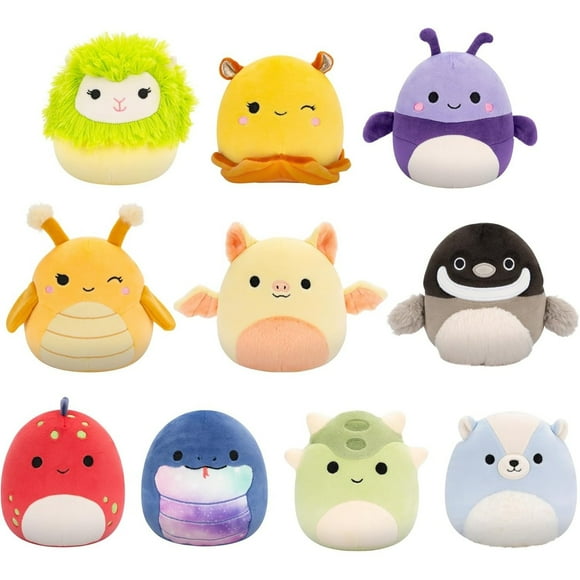Squishmallows : Peluches Originales de 5 Po Officielles Jazwares - Lot de 10