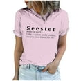 thumbnail image 1 of Xuewenshw Haut Décontracté pour Femmes, Mode, Manches Courtes, Col Rond, Tee-Shirt Long, 1 of 5