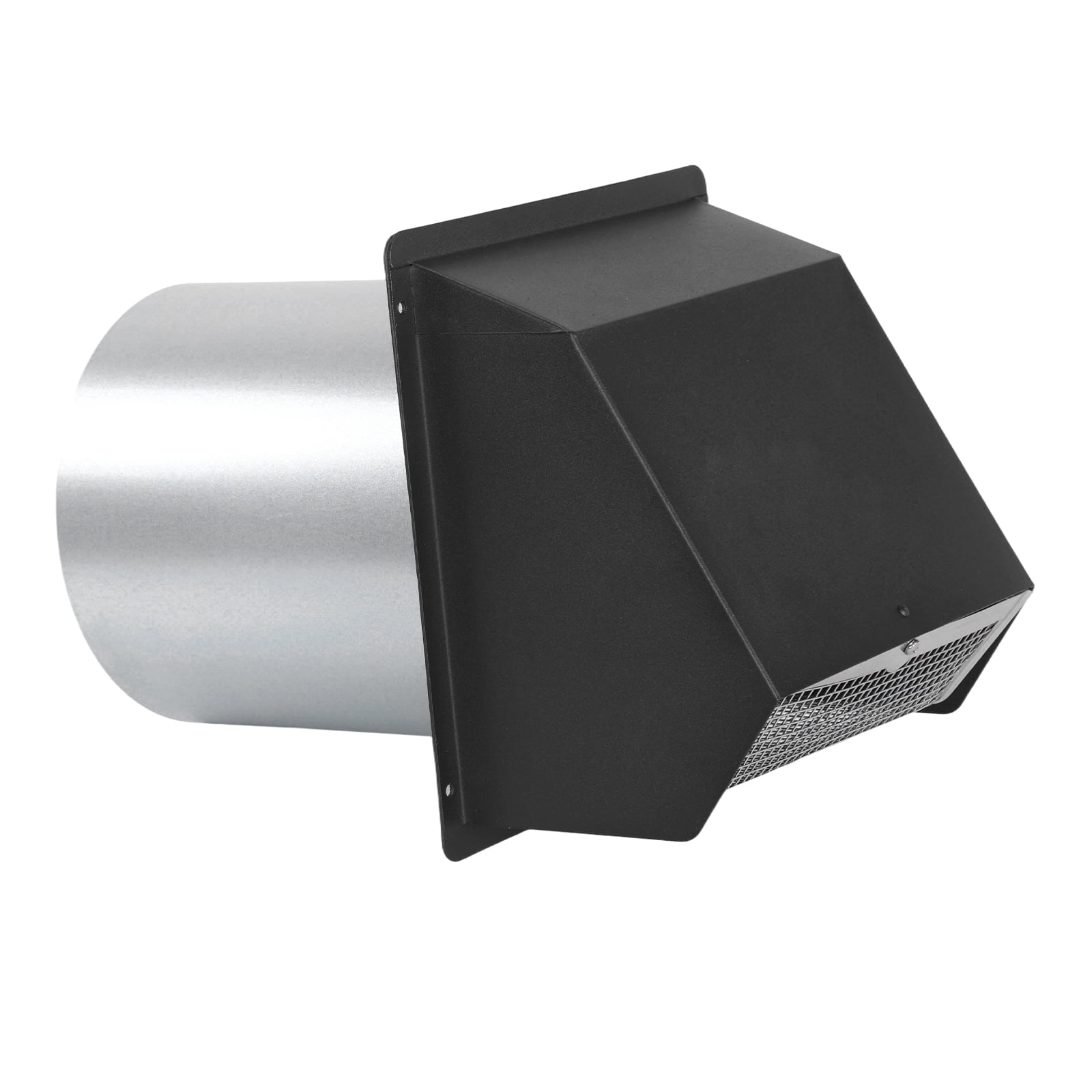 golytefs 8 Inch Dryer Vent Cover Outside with Screen And Damper Wall Vent Cover Cap Exterior Air Exhaust for Residential Housing Kitchen Hvac Duct (Black)