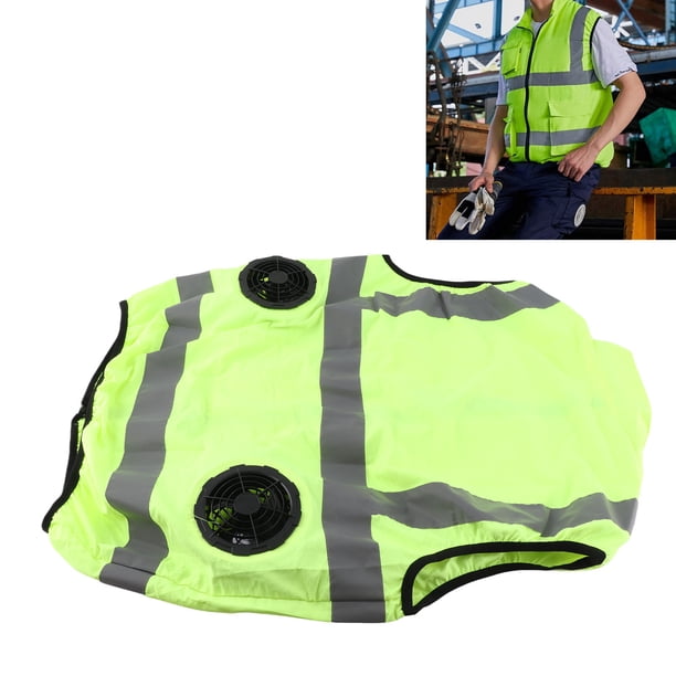 Chaleco De Refrigeración, Chaleco Con Ventilador De Refrigeración, Chaleco Fresco Recargable Con Rayas Reflectantes, Ropa De Trabajo Para Trabajadores, Construcción,