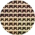 thumbnail image 1 of Ahgly Company Machine Washable Indoor Round Transitional Bakers Brown Area Rugs, 6' Round, 1 of 7