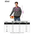 thumbnail image 4 of Yesfashion Man's Christmas Sweater Reindeer Snowflake Pattern Crew Neck Holiday Pullover Knitwear, 4 of 4