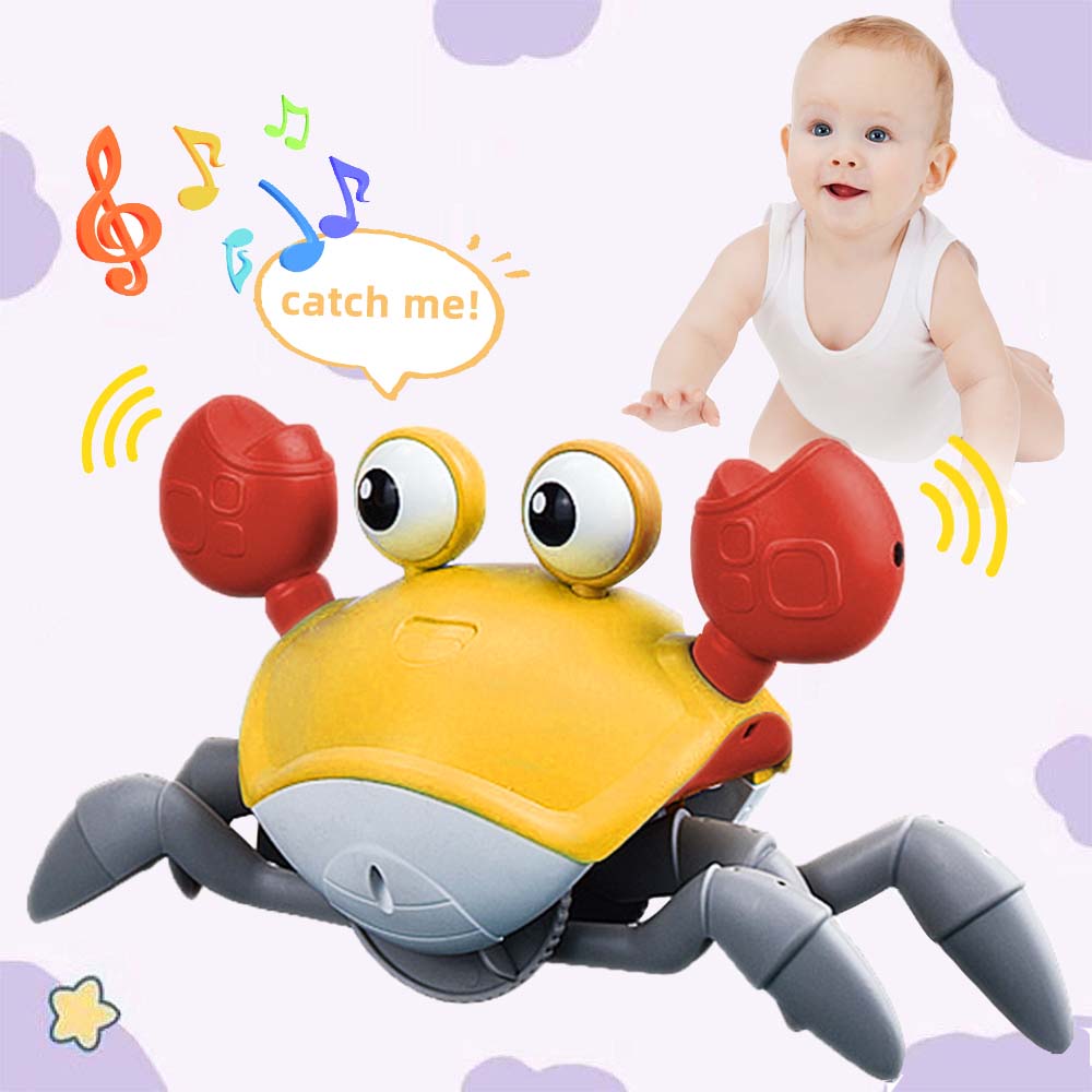 Joyivity Crawling Crab Toys for Babies Walking Crab Dog Toy