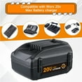 thumbnail image 4 of Persever WA3520 8.0Ah Replacement for Worx 20V Battery Lithium Ion Battery WA3578 WA3525 WA3520 WA3575 WG151s WG155s WG251s WG540s WG890 WG891 WG255s WG545s Cordless Power Tools, 4 of 5