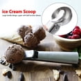 thumbnail image 1 of Cuchara de acero inoxidable Ecomeon de 7 pulgadas Para helado y postre, 1 of 4