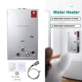 SUDEG 12L/min Tankless Hot Water Heater Propane LPG Gas Instant with Shower Head Kit