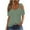 Green, variant on Up to 65% off Xunlbb Women's Fashion Clothing 2024 Women's Fashion Casual Solid Color Shoulder Leakage Short Sleeve Pullover Short Sleeve Top Womens Trendy Tops, S-2XL