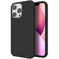 thumbnail image 3 of For Apple iPhone 14 Plus (6.7") Liquid Silicone Hybrid Gel Rubber with Microfiber Lining Shockproof Flexible TPU Case Cover fit iPhone 14 Plus - Black, 3 of 9