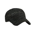 thumbnail image 2 of WITHMOONS Summer Breathable Knit Hat Basic Baseball Cap Adjustable Size Dad Hats YZ10172 (Black), 2 of 4