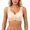 Beige, variant on Front Closure Wireless Bra for Full Coverage Support Plus Size Comfort Seamless T Shirt Bra Staples Bra