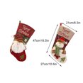 thumbnail image 4 of Naiovety Medias de Feliz Navidad, bocadillos de caramelo, colgador de muñeco de nieve, calcetines, colgante para el hogar, bolsa de regalo Papá Noel, 4 of 6
