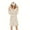 #Beige, variant on FUNUONY Hooded Short Robes for Women Casual Bathrobe with Eye Mask Solid Color Thickened Warmth Sleeprobe Terry Cloth Housecoat,Hood Soft Warm Spa Bathrobe,Winter Kimono Fuzzy Robe