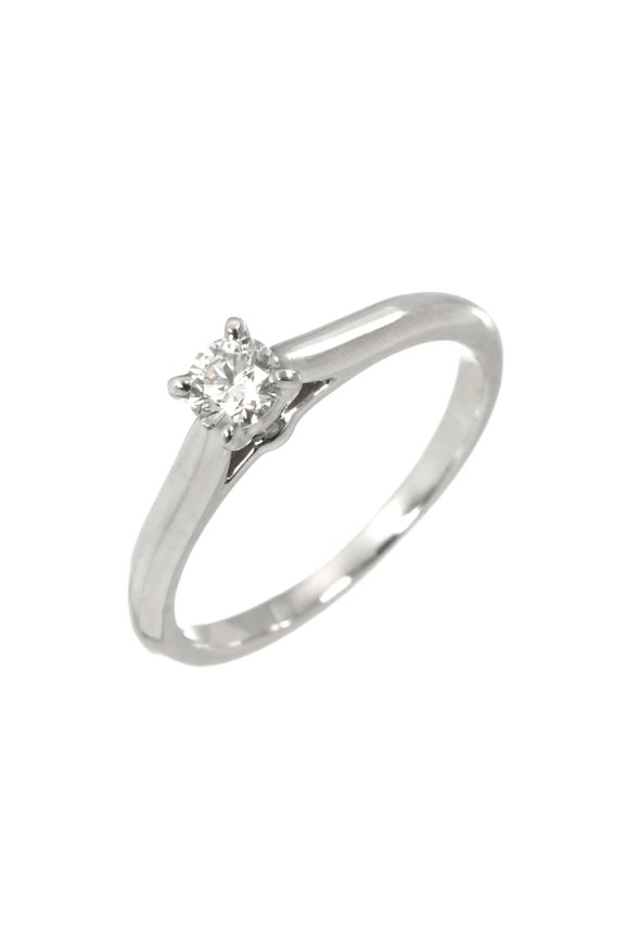 Pre-Owned Cartier 1895 Solitaire Ring, Size #48, 0.19ct Diamond, Platinum.