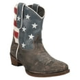 thumbnail image 2 of Roper Womens American Beauty Distressed Round Toe Cowboy  Ankle Western Boo, 2 of 5