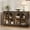 A: Espresso, variant on Harper & Bright Designs Large Sideboard Buffet Cabinet with storage, Kitchen Storage Cabinet with Arched Glass Doors and Adjustable Shelves, Natural Wood