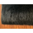 thumbnail image 2 of Soho Luxurious Faux Sheepskin Square Shape Black Shag Area Rug, 2 of 5