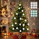 thumbnail image 1 of Juego de 9 bolas navideñas transparentes de plástico para árbol de Navidad, decoración para festivales, diámetro 8 cm, color azul claro. Yulucky, 1 of 8