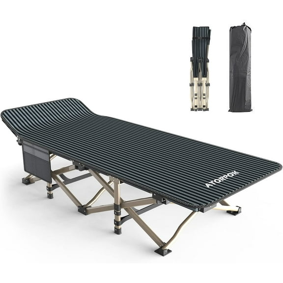 Camping Cot for Adults Comfortable, Tent Folding Cot for Sleeping, Lightweight Folding Bed with Carry Bag for Kids Supports 450 lbs, Office Na