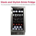thumbnail image 2 of Frigidaire Gallery 15" Beverage Refrigerator with Glass Door, Holds 115 Cans or 30 Bottles, Built in or Freestanding Under Counter Beverage Fridge with LED Light, 2 of 13