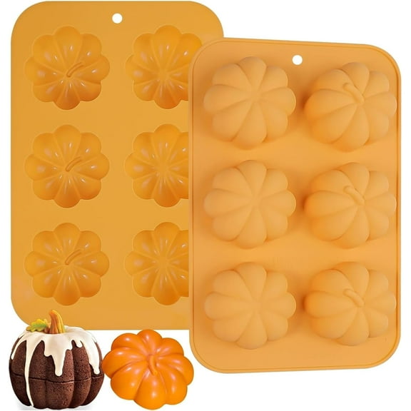 Muffin Pan, Muffin Pan Tin for Baking, Cupcake Pan Tray, 6 Cavity Pumpkin cake pan - Send Goods from Local Warehouse