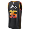 thumbnail image 3 of Youth Fanatics Kevin Durant Black Phoenix Suns Fast Break Replica Player Jersey - Statement Edition, 3 of 3