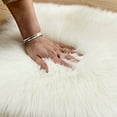 thumbnail image 6 of Christmas Saving Clearance! Sruiluo Faux Sheepskin Area Rugs for Bedroom Shaggy Plush Floor Carpet Bedside Rugs, Super Soft, Non-Slip, Quick-Drying, Room Decor, Camel, 23.6x15.7, 6 of 8