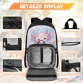 thumbnail image 3 of HUIACONG Kids Backpack 4-IN-1 Set Rose Sky Axolotl Lightweight 300g for Boys Girls 6-12 Detachable Lunch Box Pencil Case Water Bottle Holder School Book Bag, 3 of 7