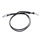 thumbnail image 1 of Correa para equipaje de bicicleta retráctil con ganchos Correa de plana Banda elástica Cordón de 80 cm Negro Cola correa fija para equipaje de bicicleta, 1 of 6