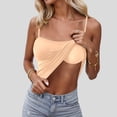 thumbnail image 6 of HAYIMI Women Seamless Spaghetti Strap Built In Bra Camisole Soft Comfort Stretch Sleeveless Tank Tops With Light Support And Smooth Back Design Summer Round Neck Solid Color Versatile Vests, 6 of 6