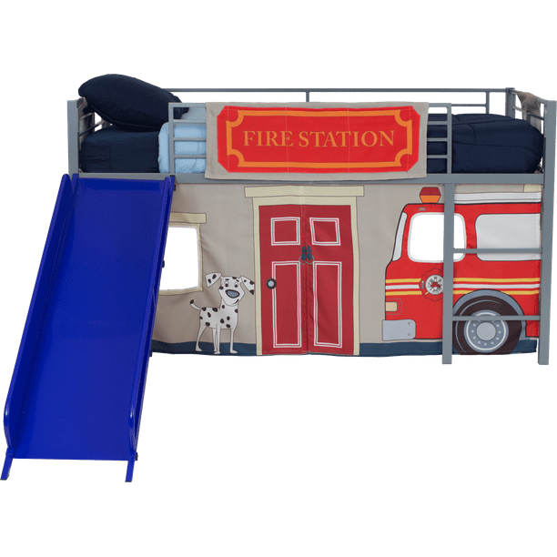 Dhp Fire Department Curtain Set For, Fireman Loft Bed