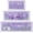 Purple, variant on 3 Pcs Christmas Kitchen Rugs Non Slip Winter Floor Mat for Kitchen Floor Hallway Laundry Sink and Bathroom
