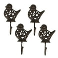thumbnail image 5 of IDEANATEGRATE 11.8X3.7X2.4in Bird Shape Wall Hooks 4Pcs Decorative Coat Hangers, 5 of 8